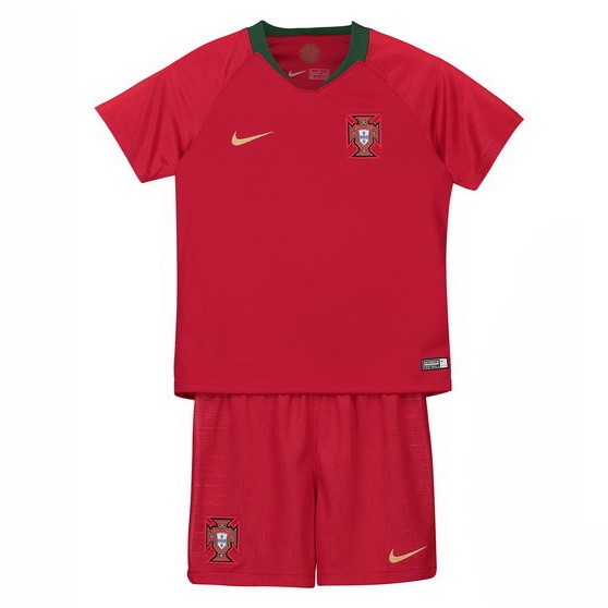 Camiseta Portugal 1ª Niño 2018 Rojo
